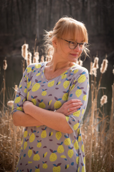 Preview: Modal-Jersey „Früchtefreunde Citrus“ - Lillestoff