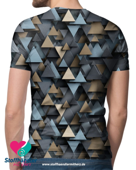 Preview: Baumwoll-Jersey ‚Geometry Atlas’ - Stoffhändler mit Herz