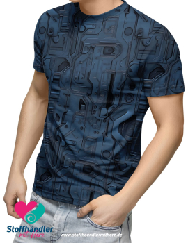 Preview: Baumwoll-Jersey ‚Nightfall’ - Stoffhändler mit Herz