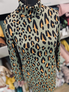 Preview: Bio-Jacquard 'Safari' grün/ocker - MAGICAL SHIMMER - Albstoffe & Hamburger Liebe