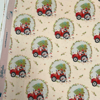 Bio-Summersweat „die kleinen Weihnachtshelfer“ - Eigenproduktion Stoffladen Leipzig