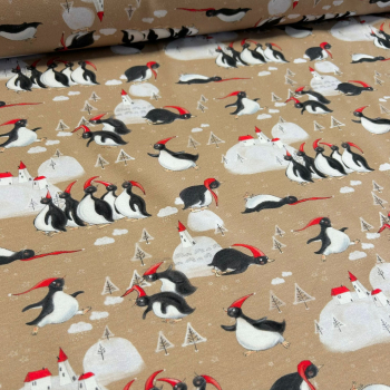 Bio-Summersweat „Feliz Navidad“ - Frau RäuBer und RaBüntze - Weihnachtspinguine