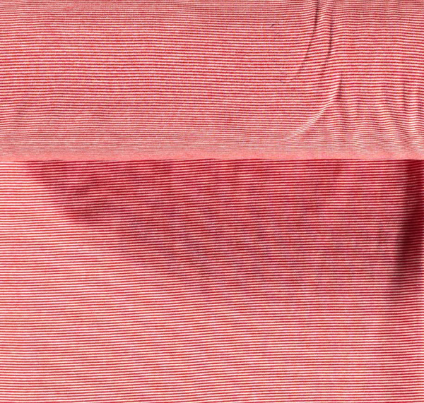 Baumwolljersey feine Ringel - rot
